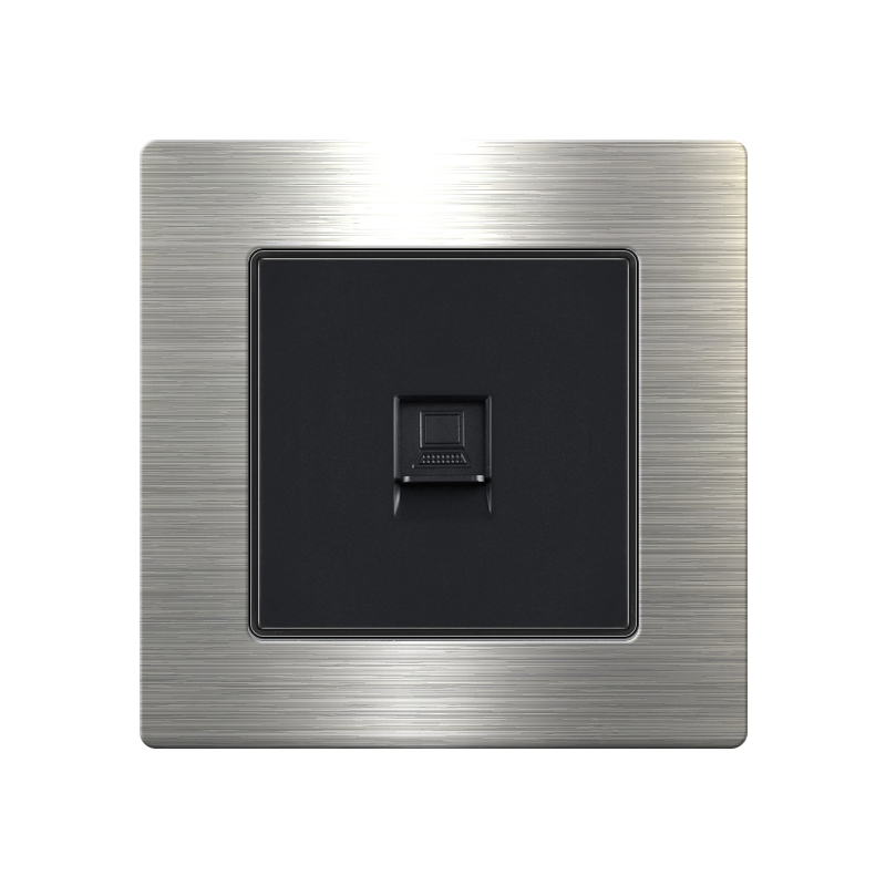 Stainless steel Switch W88-Network socket-Silver